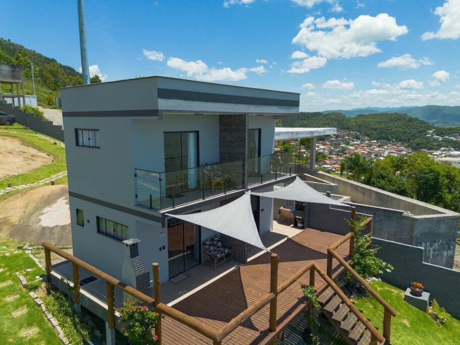 Casa Mirante Do Sol-Vista Exuberante Com Spa Governador Celso Ramos Esterno foto
