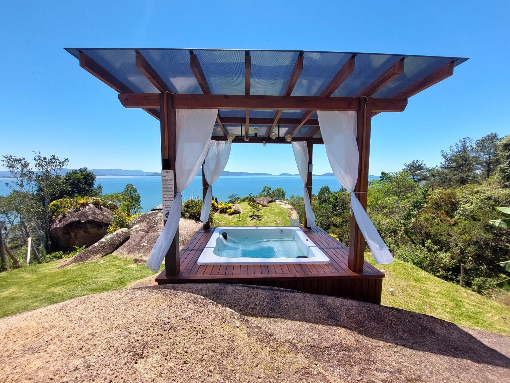 Casa Mirante Do Sol-Vista Exuberante Com Spa Governador Celso Ramos Esterno foto
